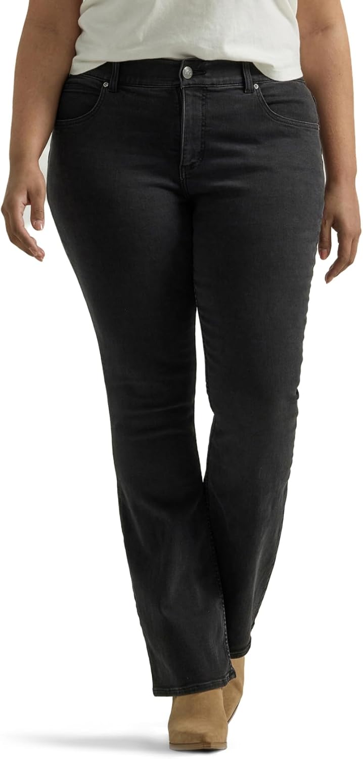 Lee Women's Plus-Size Flex Motion Bootcut Jean for Comfort