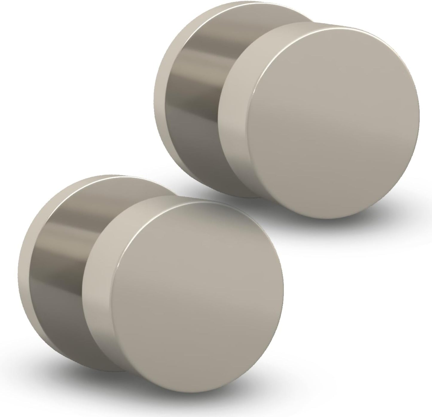 Mega Handles Dummy Door Knob for French Doors - Satin Nickel