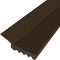 Garage Door Seal V-37, 7-ft Dual Vinyl Top or Side Seal - Brown