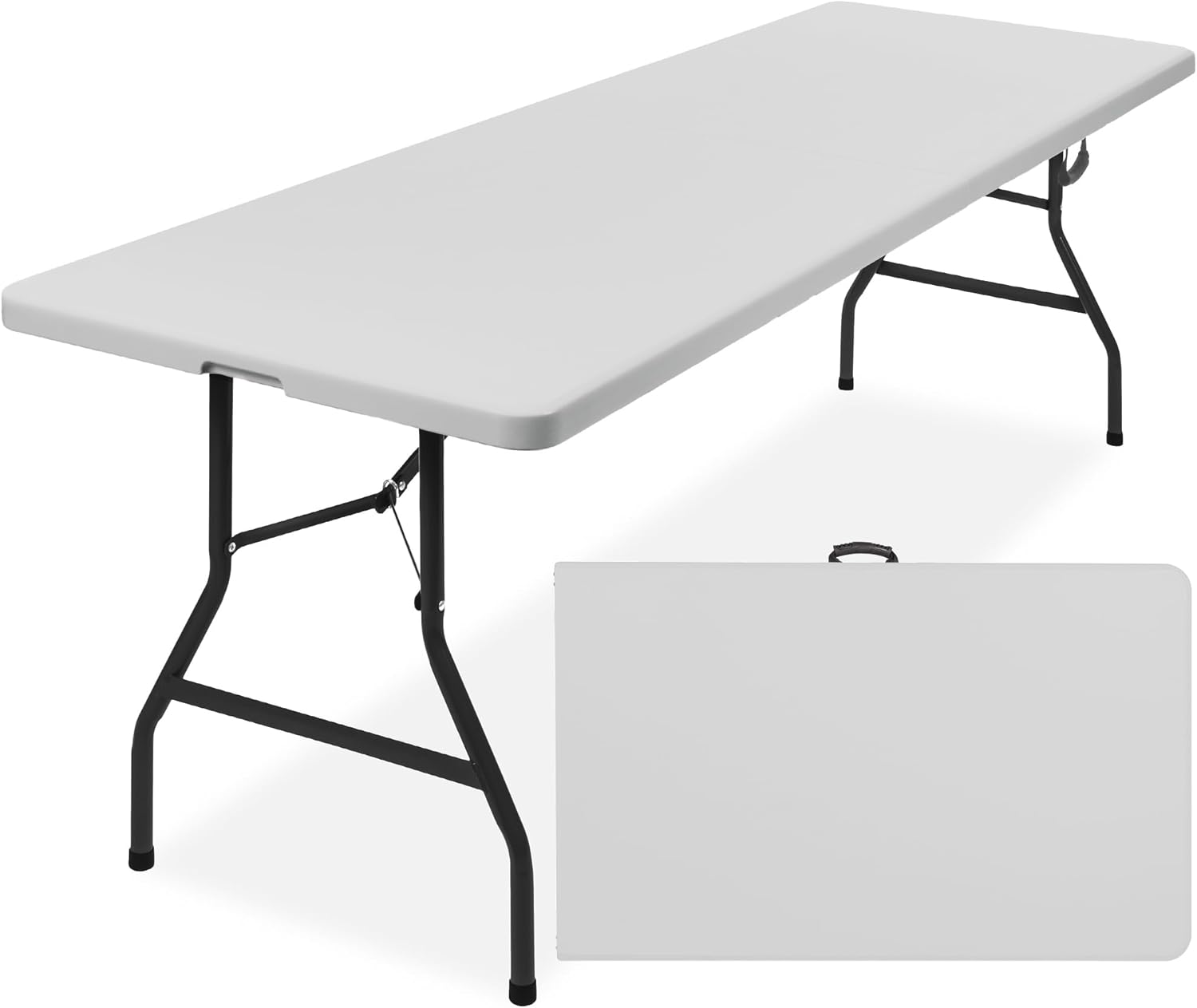 Heavy-Duty 8ft Folding Table for Indoor and Outdoor Use