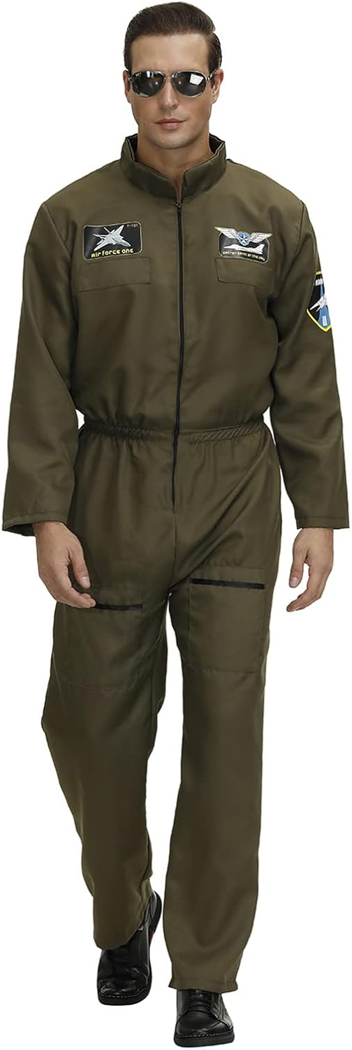 Kranchungel Mens Astronaut Costume for Space Exploration Fun