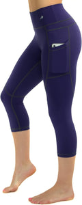 CompressionZ High Waisted Capri Compression Leggings (Style QQ8G)