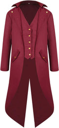 Renaissance Steampunk Tailcoat for Men - Vintage Gothic Tails