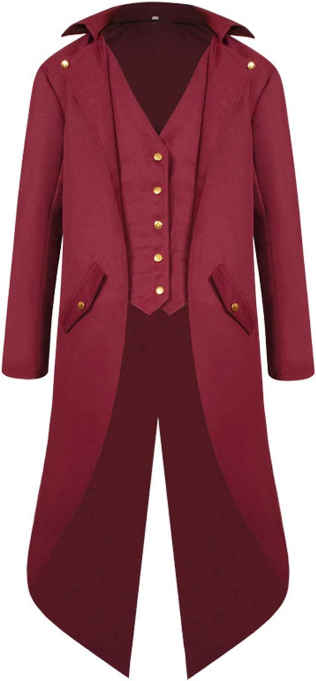 Renaissance Steampunk Tailcoat for Men - Perfect Halloween Costume