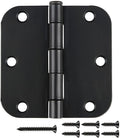 42 Pack Matte Black Door Hinges 3.5 x 3.5 in - Heavy-Duty Interior
