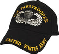Adjustable US Paratrooper Ball Cap - Eagle Emblems - Black