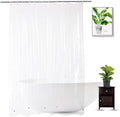 Clear Shower Curtain Liner 72 x 75 in - 100% Waterproof with Weighted