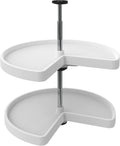 Rev-A-Shelf 2 Tier Kidney Cut Lazy Susan for Corner Base Cabinets