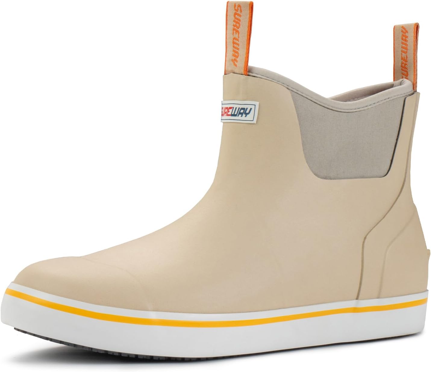 SUREWAY Men's Ankle Fishing Deck Boots - Waterproof & Non-Slip