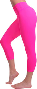 Compression Capri Leggings for Women High Waisted Tummy Control