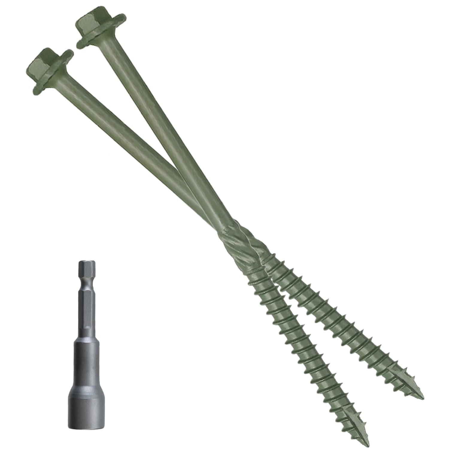 Pack of 50 Heavy Duty Hex Head Timber Screws for All Projects