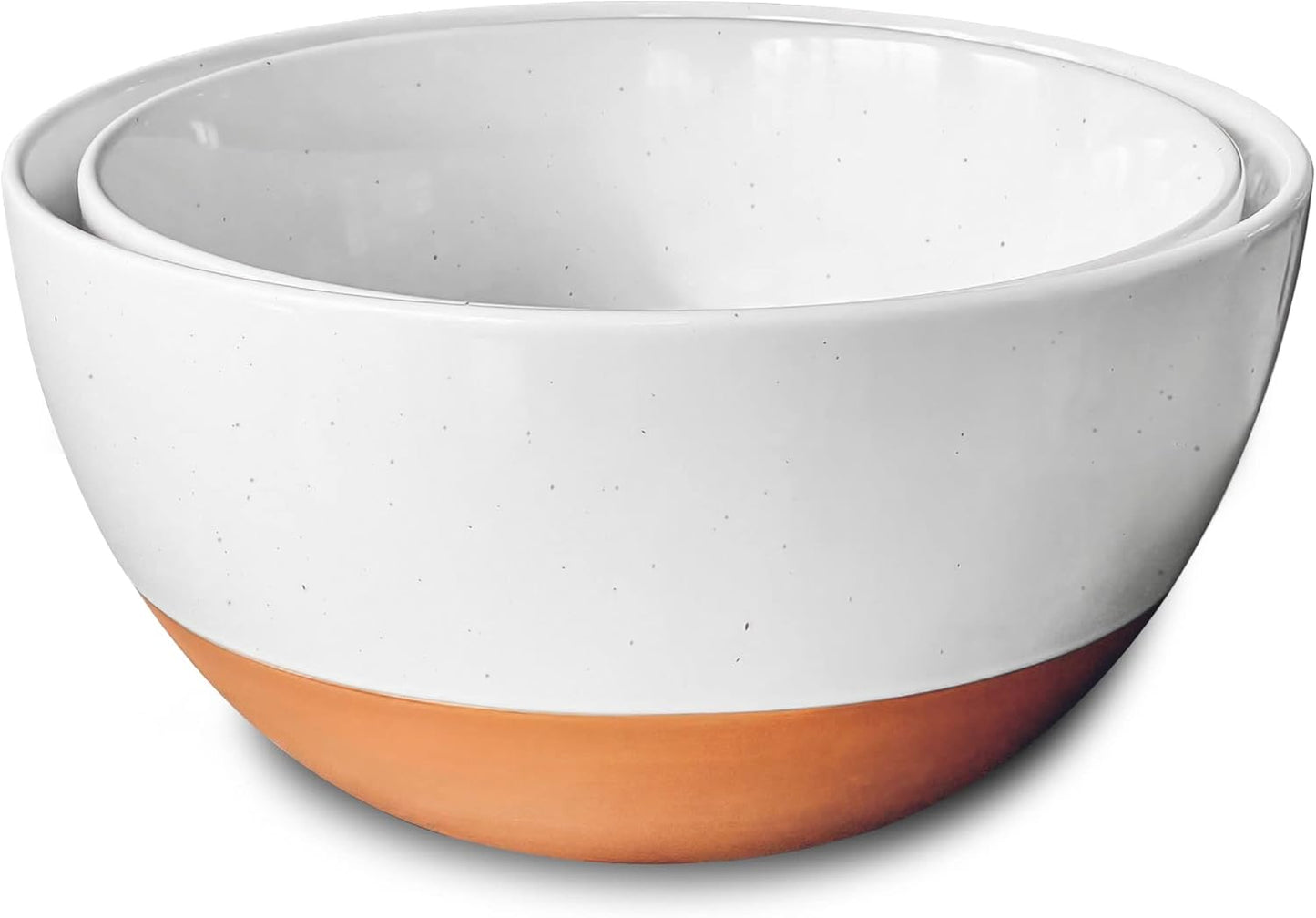 Mora Ceramic Large Mixing Bowls Set for Cooking and Serving
