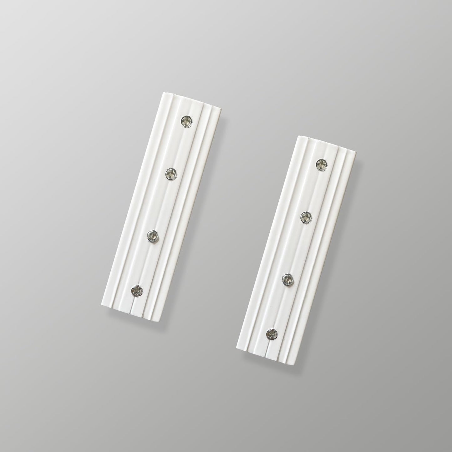 3PCS White Track Connector Set for Seamless Curtains