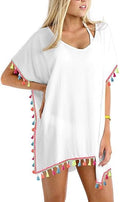 Chiffon Tassel Swimsuit Cover Up - Lightweight Beach Layer