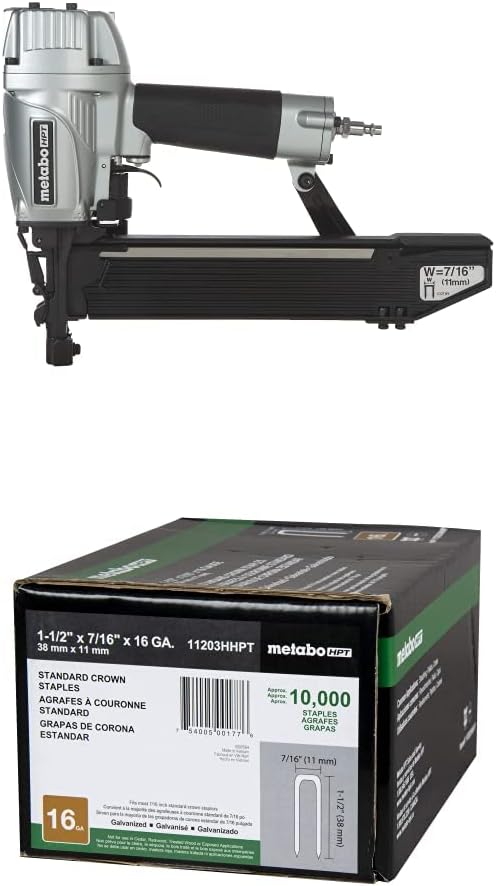Metabo HPT Construction Stapler for 16 Gauge Staples, 10000 Count