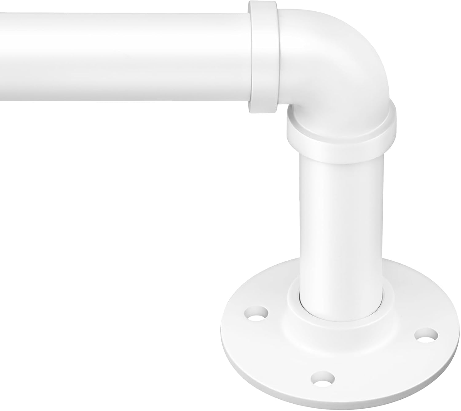 Zeerobee Industrial Wrap Around Curtain Rods for Windows 144-168 in