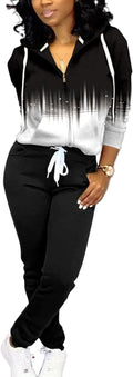 Two Piece Tracksuit for Women - Comfortable Zip Hoodie (Style MK72)