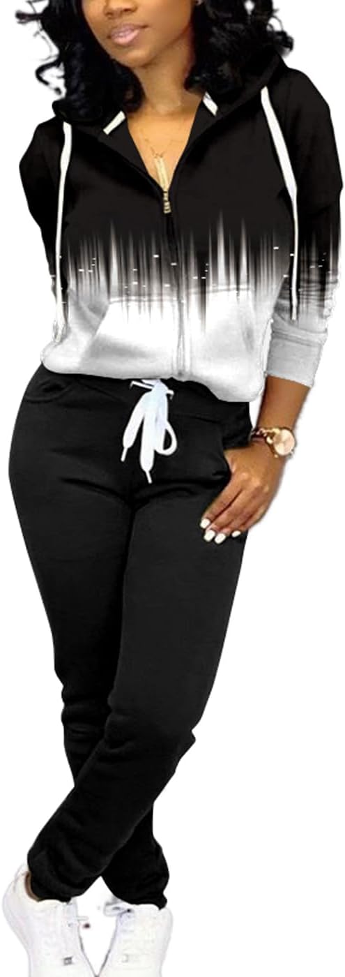 Mrskoala Two Piece Outfits for Women Tracksuit Jogging Sets