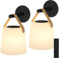 Rechargeable Wall Sconce Set - Cordless LED Lamps for Camper & Home
