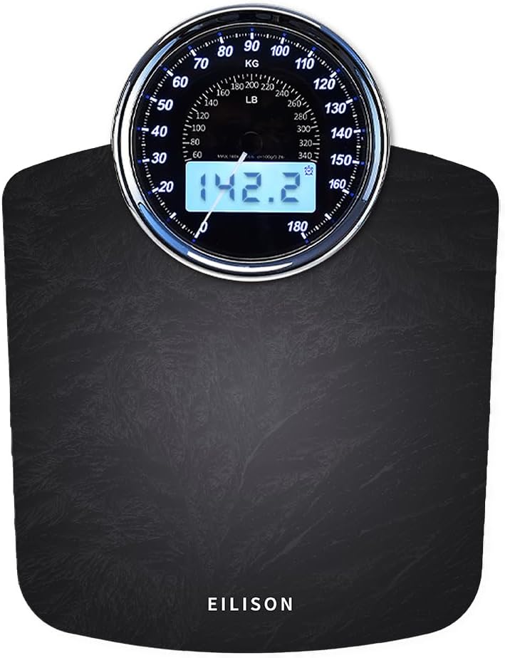 Eilison 2-in-1 Digital & Analog Weighing Scale for Body Weight