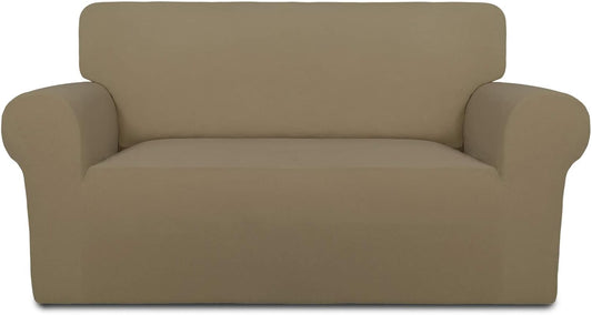 PureFit Super Stretch Sofa Slipcover for Loveseat, Tan Color