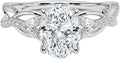 1-3 CT Moissanite Engagement Ring Oval Brilliant Cut - Customizable