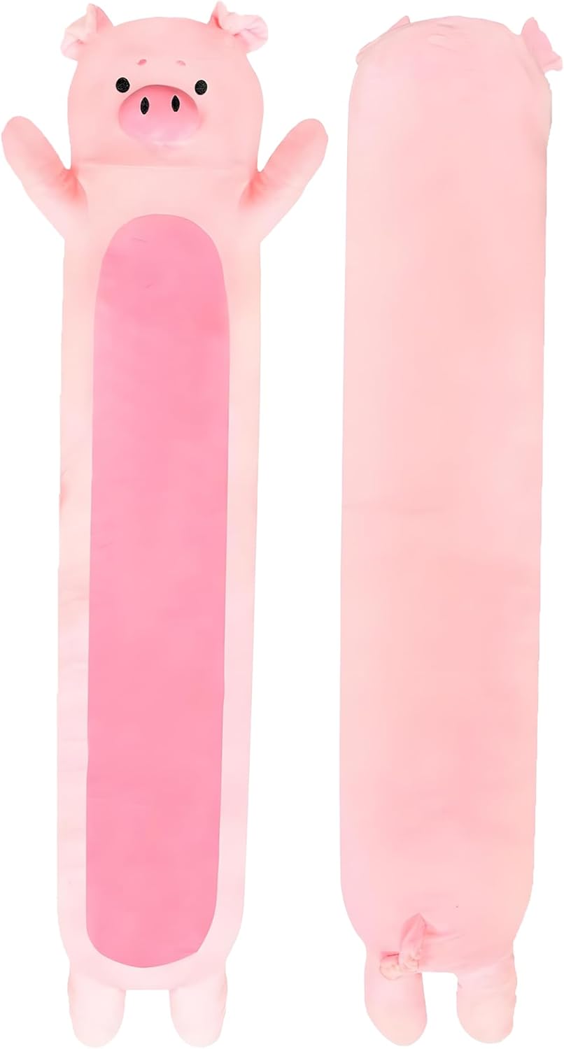 Big Pig Plush Body Pillow for Kids - Soft Cuddle Toy Gift