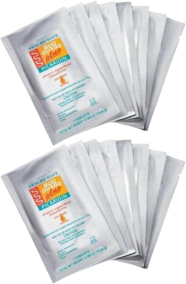 Avon Skin So Soft Bug Guard Plus Picaridin Towelettes for Protection