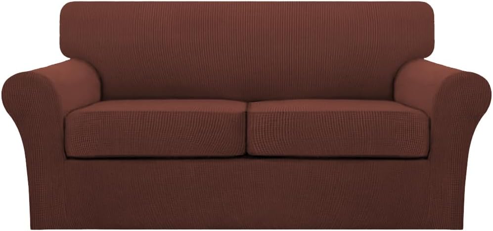 Turquoize 3 Piece Sofa Covers for 2 Cushion Couch Slipcover