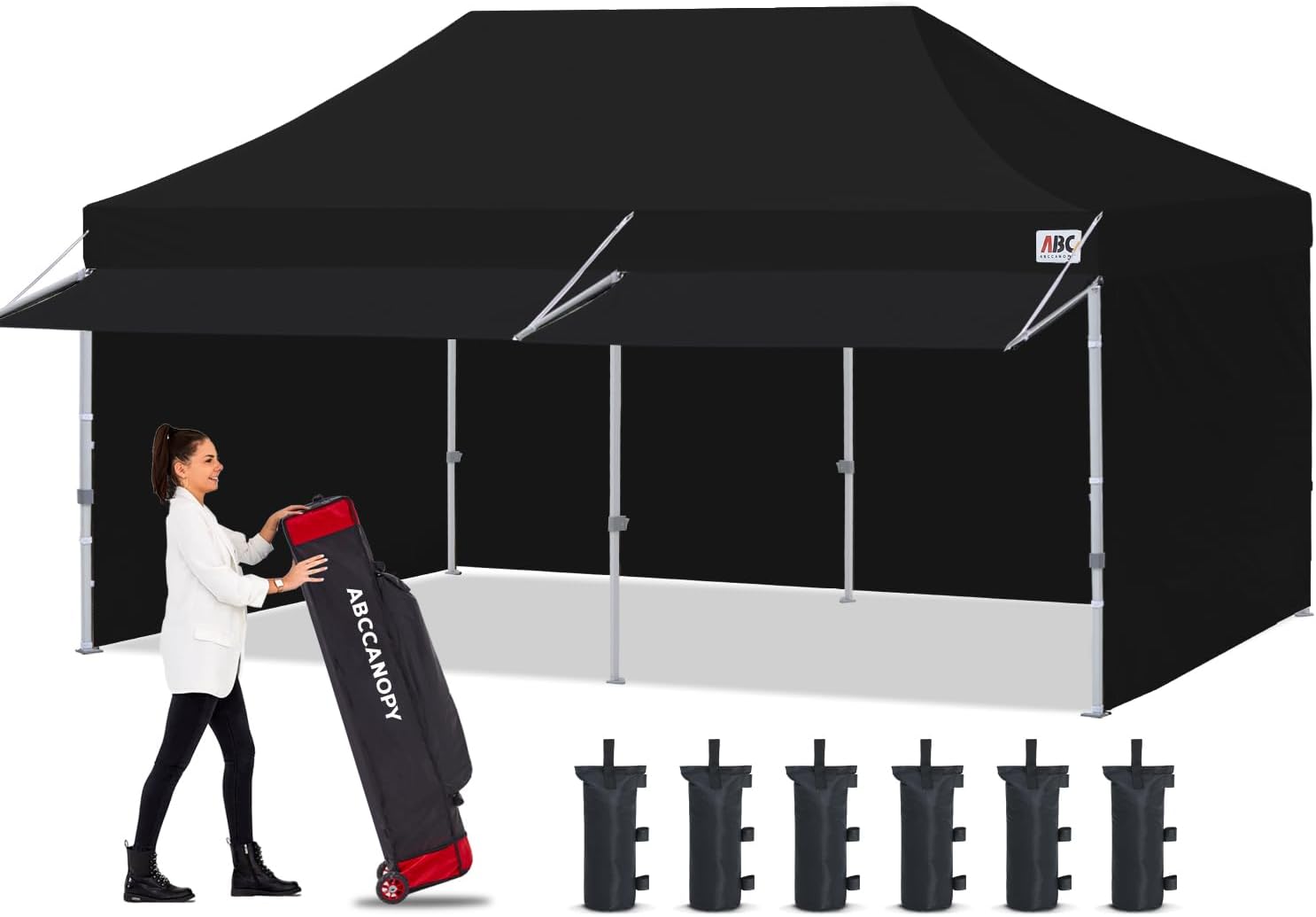 10x20 Pop Up Canopy Tent with Sidewalls for Outdoor Events