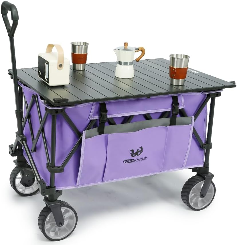 Whitsunday Folding Collapsible Utility Wagon for Outdoor Use