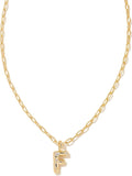 Crystal Letter Short Pendant Necklace - Personalized CZ Initial chain