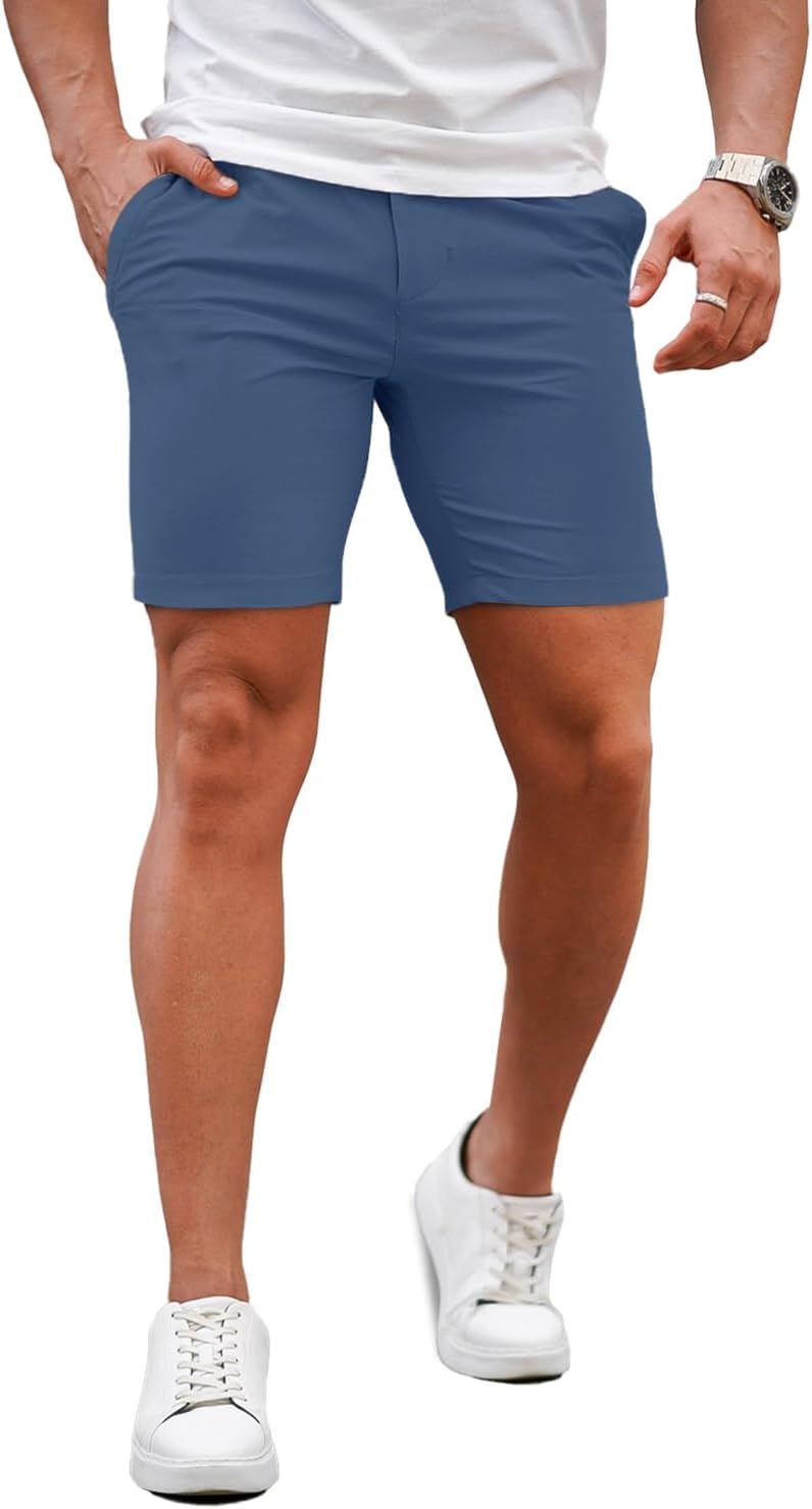GINGTTO Mens Slim Fit Shorts for Comfort and Style