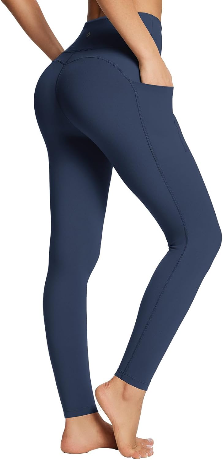 baleaf Women's High Waisted Leggings with Pockets for Comfort