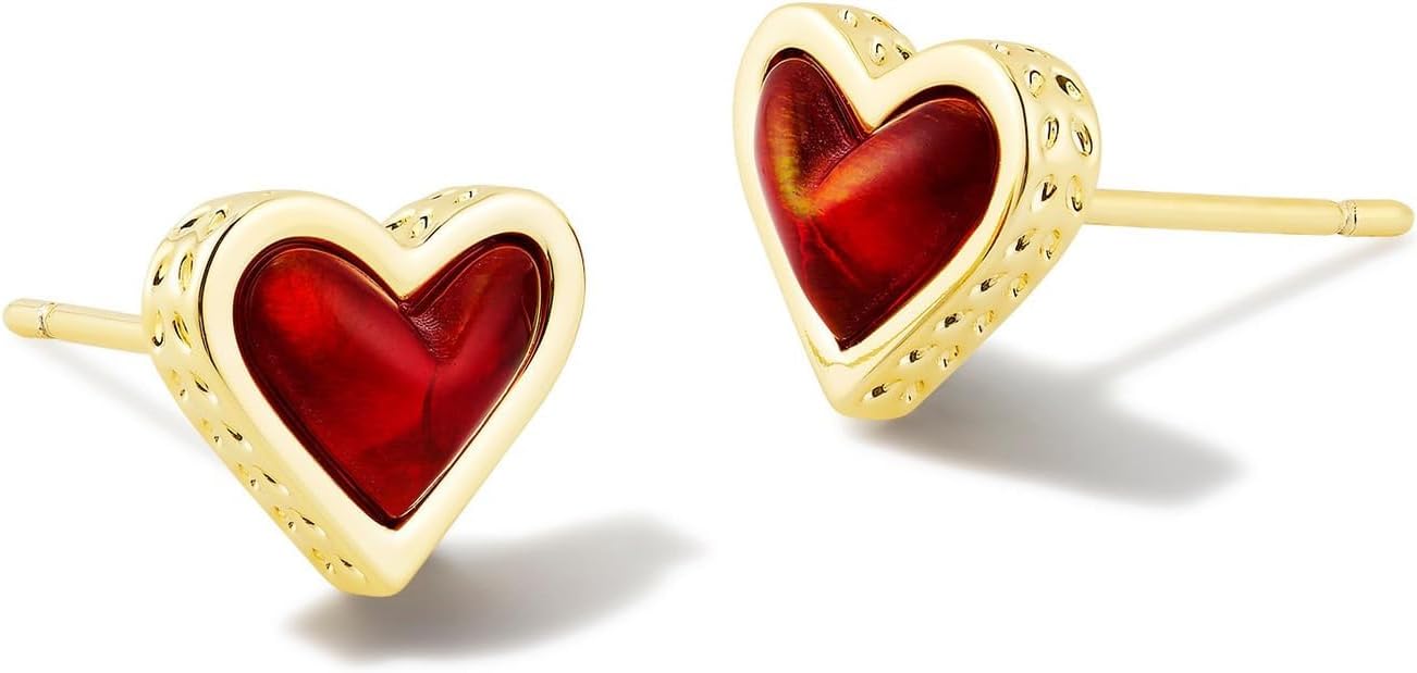 Kendra Scott Ari Heart Stud Earrings for Women - Fashion Jewelry