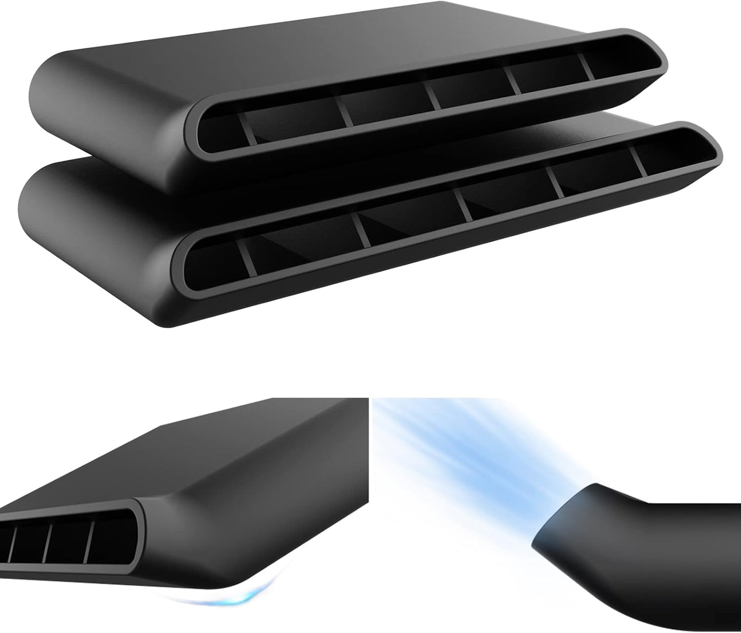 OXILAM Under Seat Vent Deflectors for Chevrolet Silverado 2014-2019