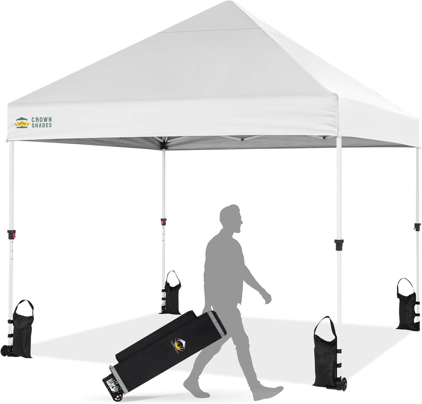 CROWN SHADES 8x8 Commercial Canopy Tent with Centerlock Tech