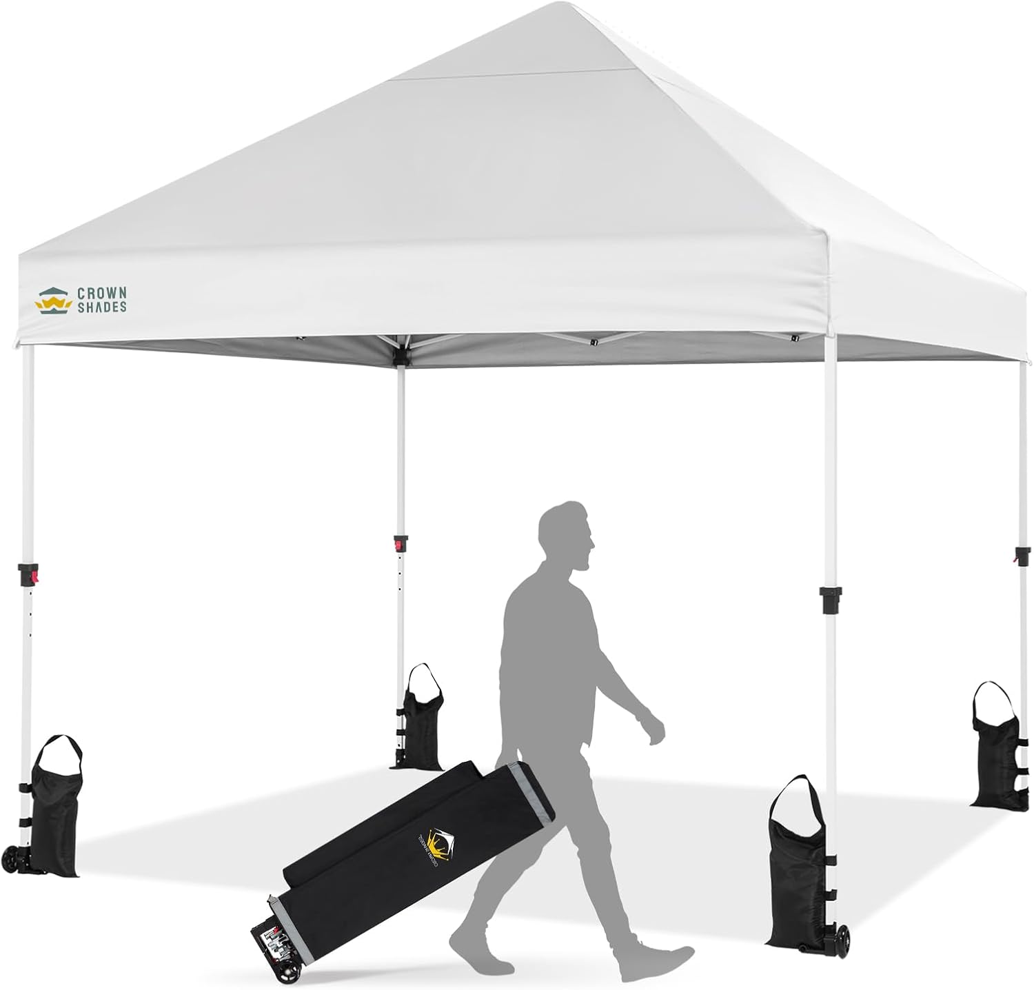 CROWN SHADES 8x8 Commercial Canopy Tent with Centerlock Tech