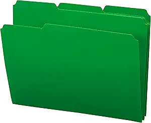 Smead Poly File Folder, Durable 1/3-Cut Tab for Efficient Filing