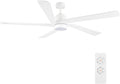WINGBO 54in DC Ceiling Fan with Lights and Remote - Quiet, Efficient