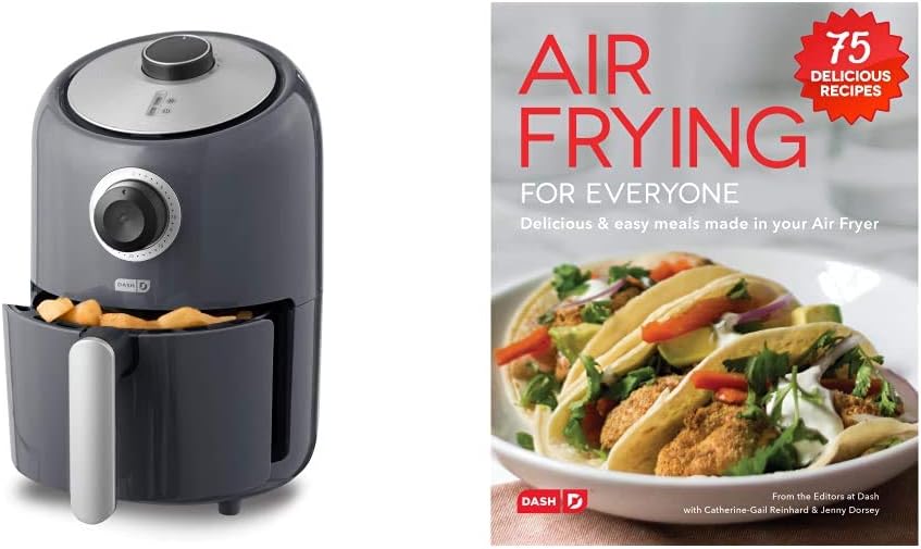 DASH Compact Air Fryer Oven Cooker with Recipe Book for Healthy Meals