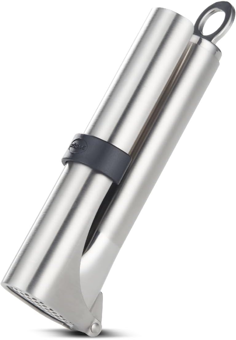 Rosle Stainless Steel Mincing Garlic Press for Effortless Cooking