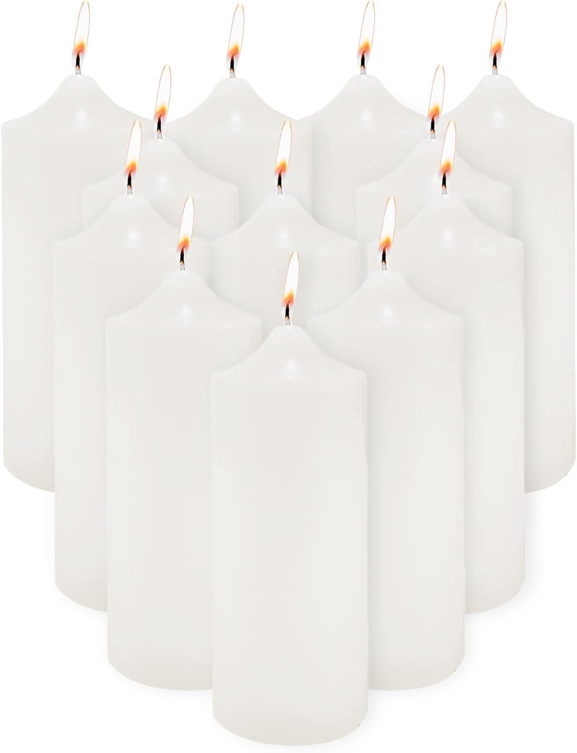Super Z Outlet 3 x 9 Unscented Pillar Candles for Home Decor