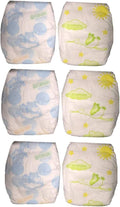 TATU Reborn Baby Dolls Diapers 22 in Reusable 6-Pack - Realistic Fit