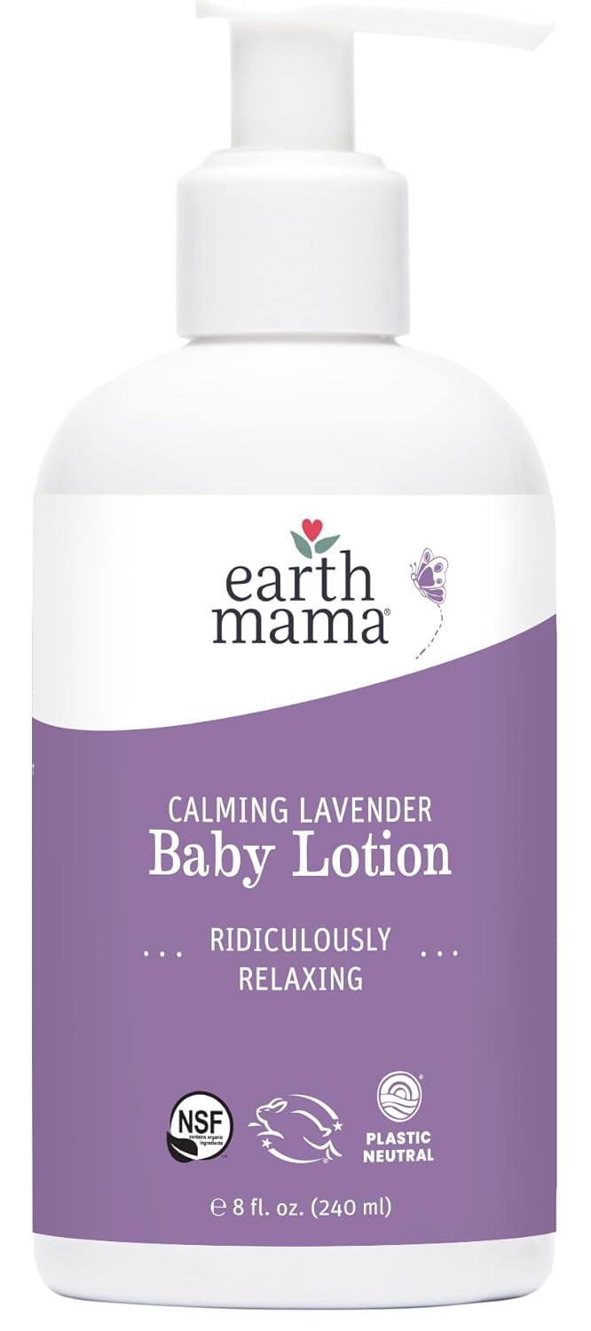 Organic Calming Lavender Baby Lotion 8oz