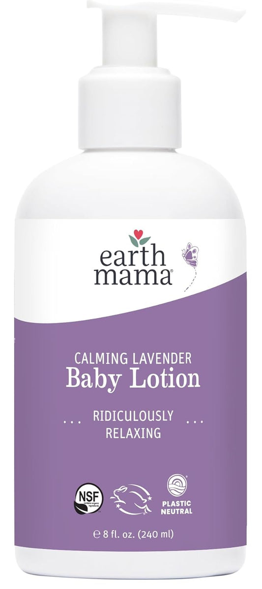 Organic Calming Lavender Baby Lotion 8oz