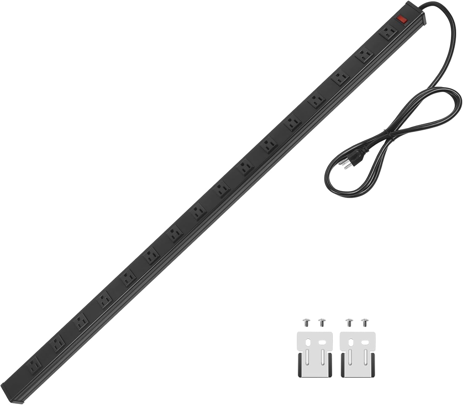 Heavy Duty Power Strip with 16 Outlets for Industrial Use