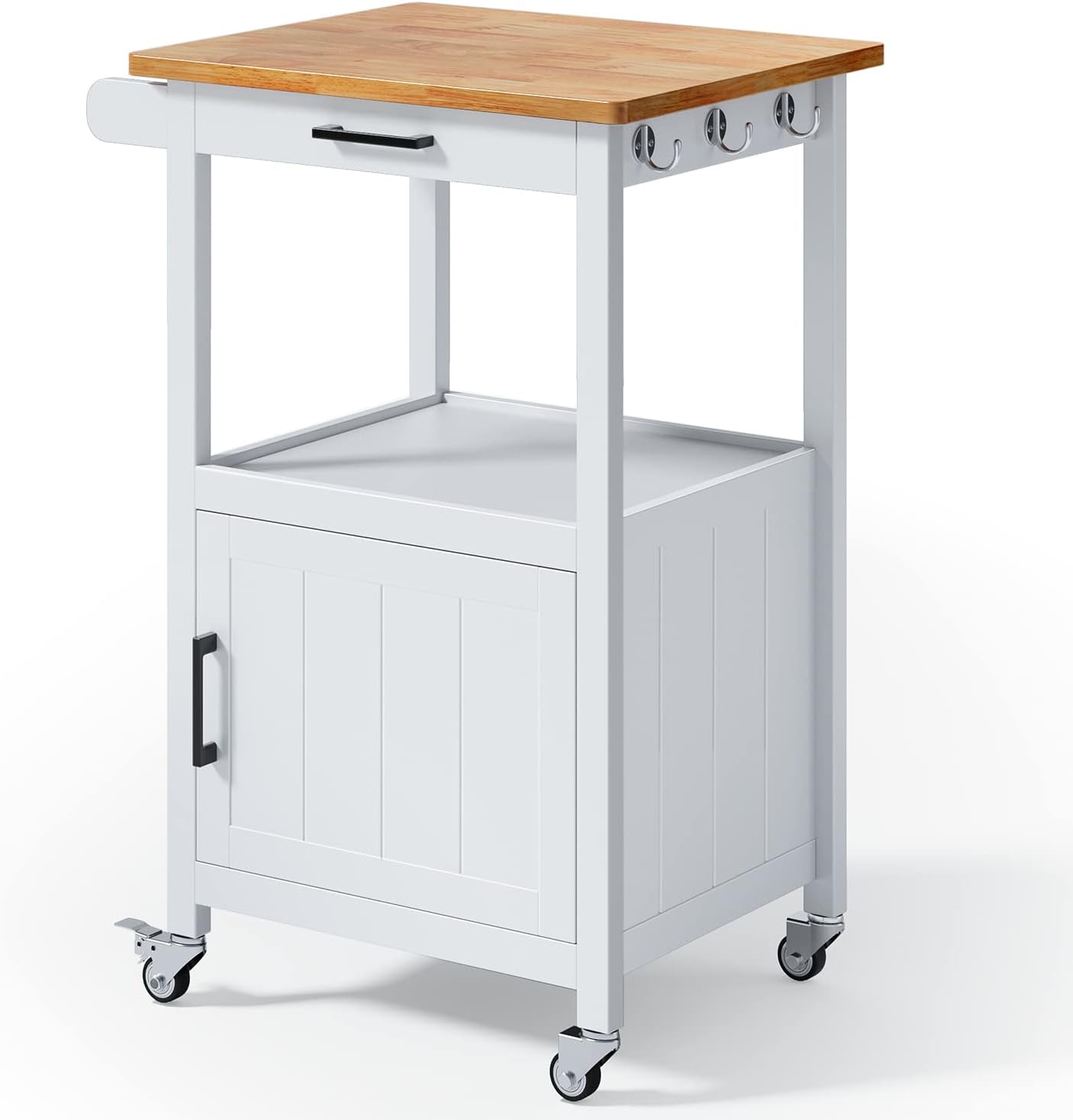 Qsun Rolling Kitchen Cart: Compact & Convenient Storage