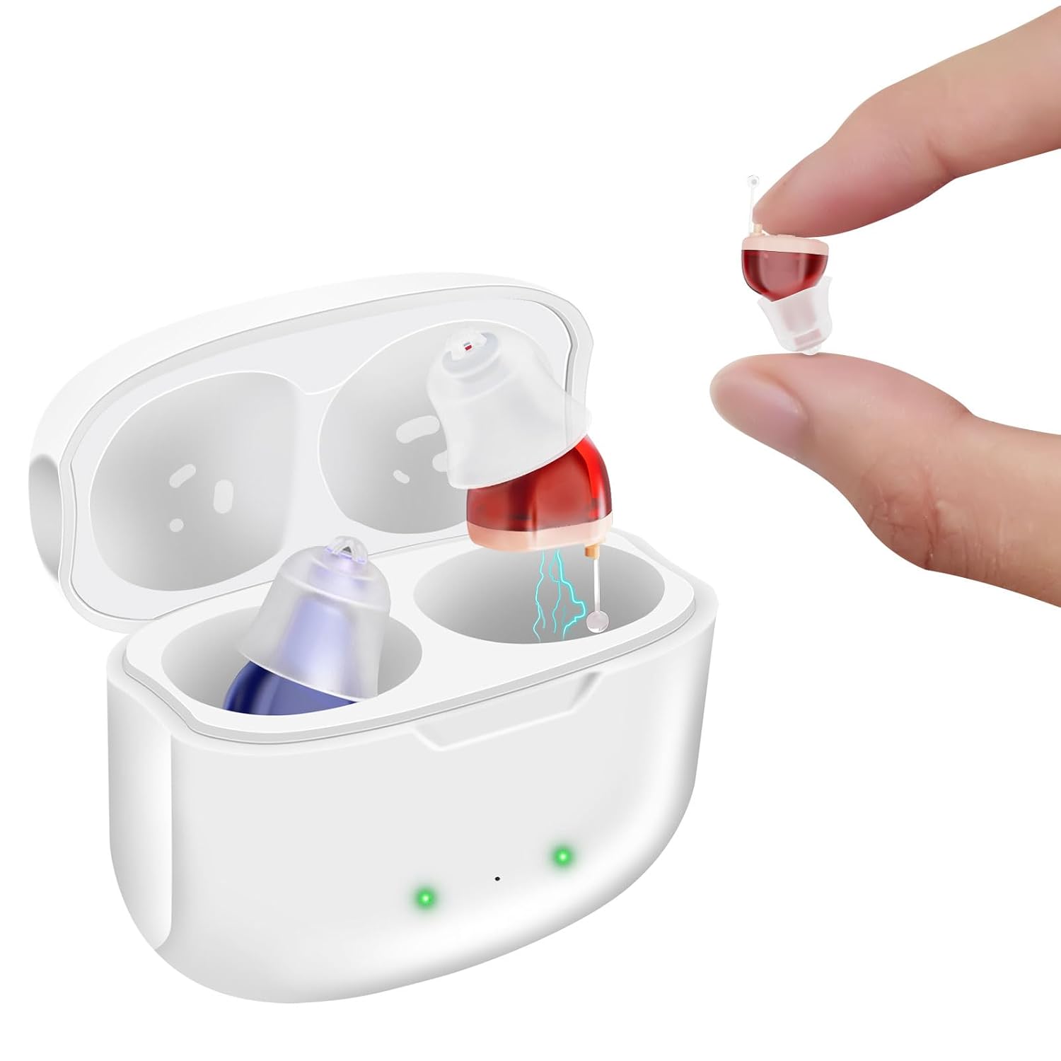 True Hearing Aids with Noise Cancellation for Seniors - Rechargeable