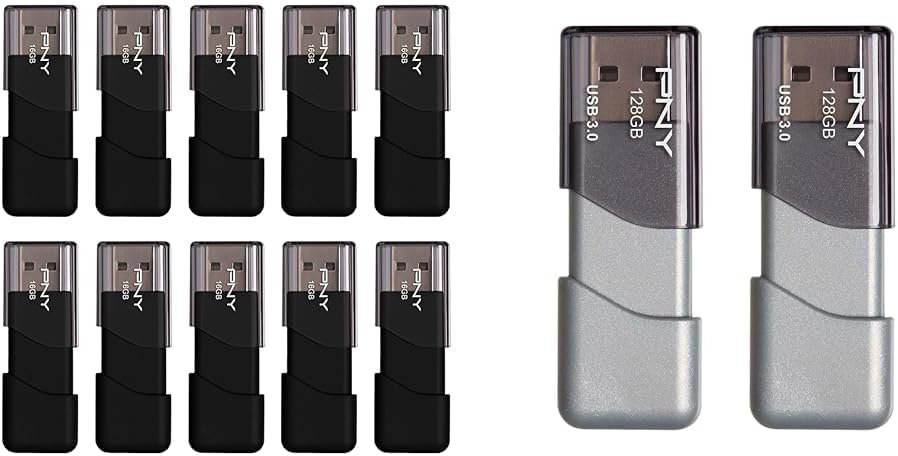 PNY 16GB Attache 3 and 128GB Turbo Attache 3 USB Drives